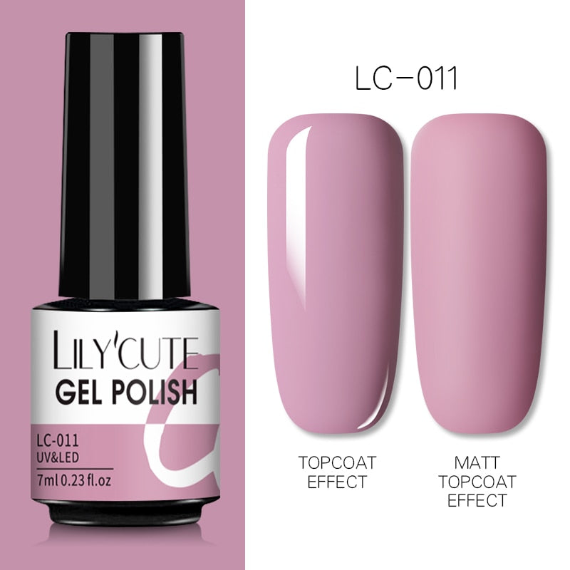 7ML Gel Nail Polish Nude Semi-Permanent Nail Polish For Nails Soak Off UV LED UV Gel DIY Nail Art Gel Varnishes