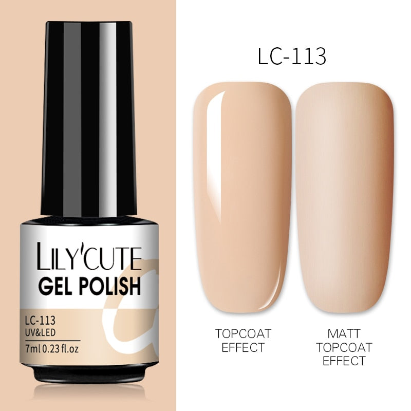 7ML Gel Nail Polish Nude Semi-Permanent Nail Polish For Nails Soak Off UV LED UV Gel DIY Nail Art Gel Varnishes