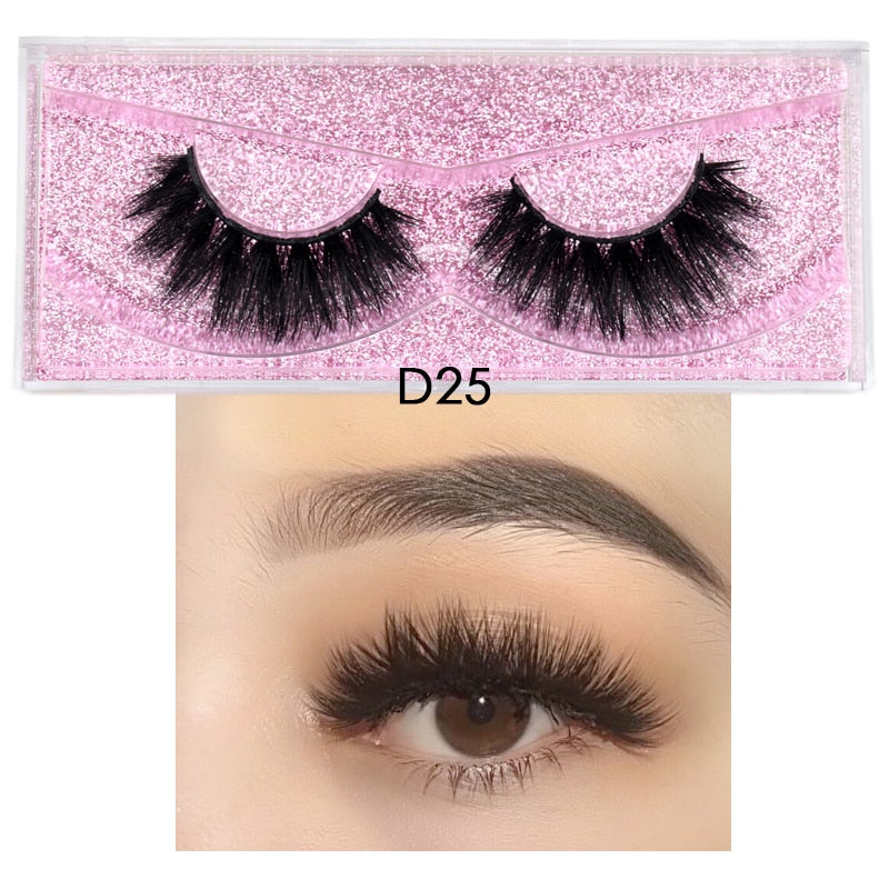 5D Mink Lashes Long Lasting Natural Dramatic Volume