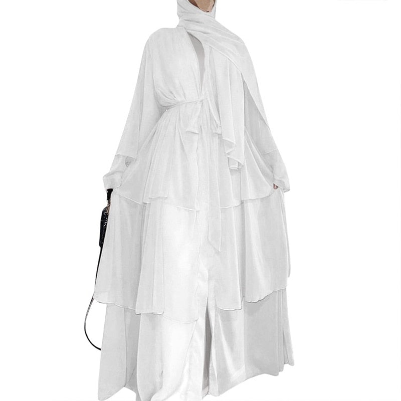 Chiffon Open Abaya
