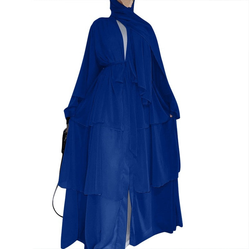Chiffon Open Abaya