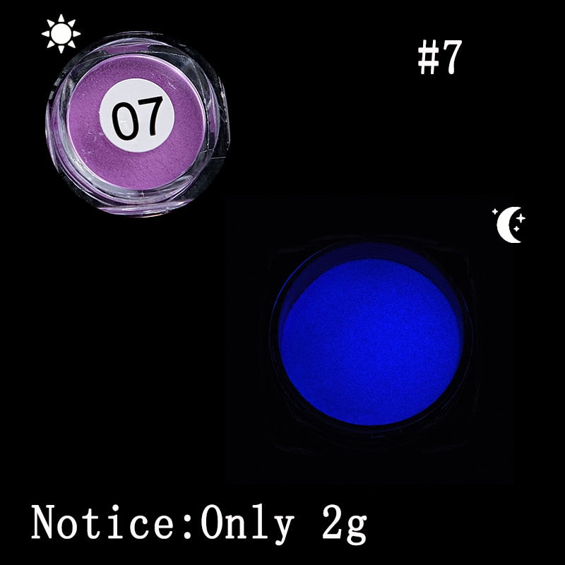 Luminous Nights Nail Glitter Powder