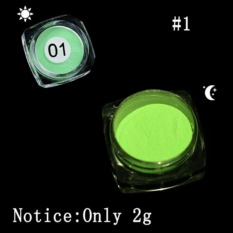 Luminous Nights Nail Glitter Powder