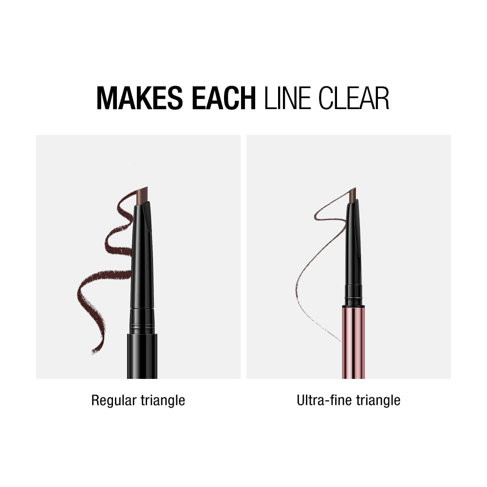 Ultra Fine Triangle Eyebrow Pencil Long Lasting Waterproof 6 Colors