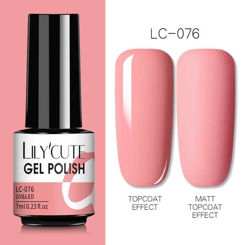 7ML Gel Nail Polish Nude Semi-Permanent Nail Polish For Nails Soak Off UV LED UV Gel DIY Nail Art Gel Varnishes