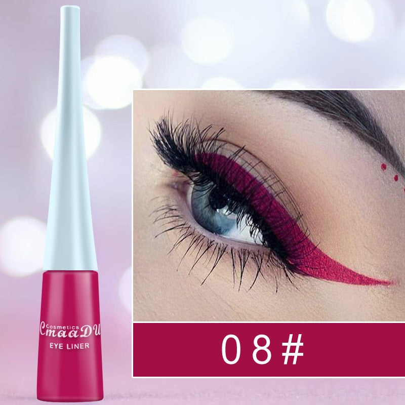 Colorful Liquid Eyeliner Waterproof Long Lasting