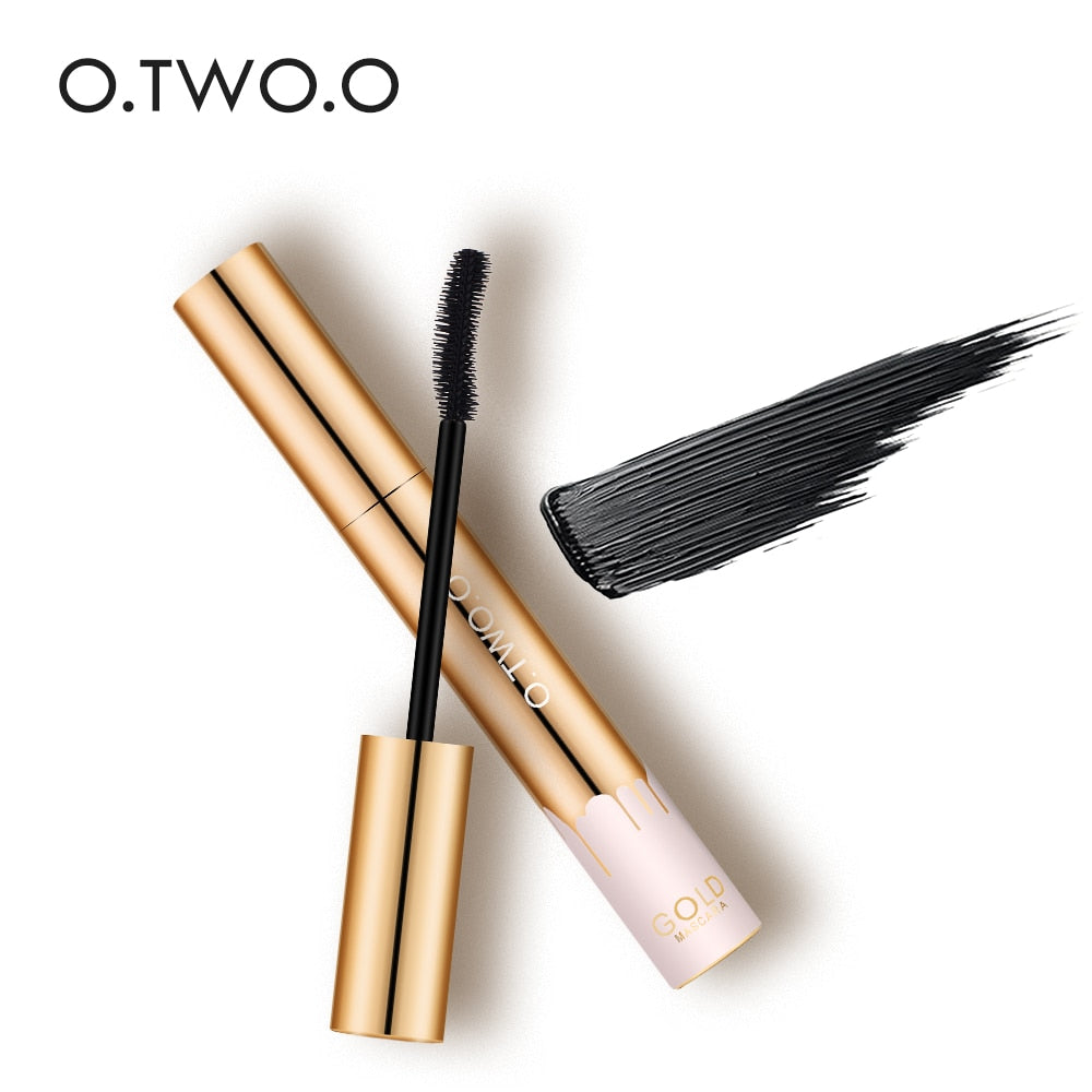 3D Mascara Lengthening Lashes Brush Gold Color Mascara