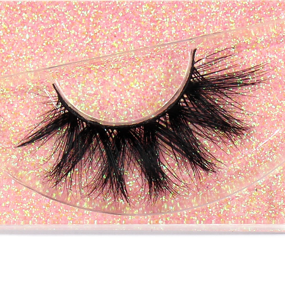Eyelashes 3D Lashes Fluffy Soft Wispy Natural Cross Lash