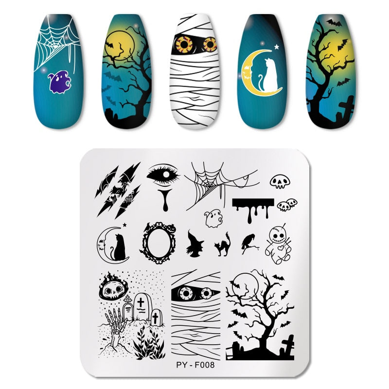 12X6cm Nail Art Templates Stamping Design