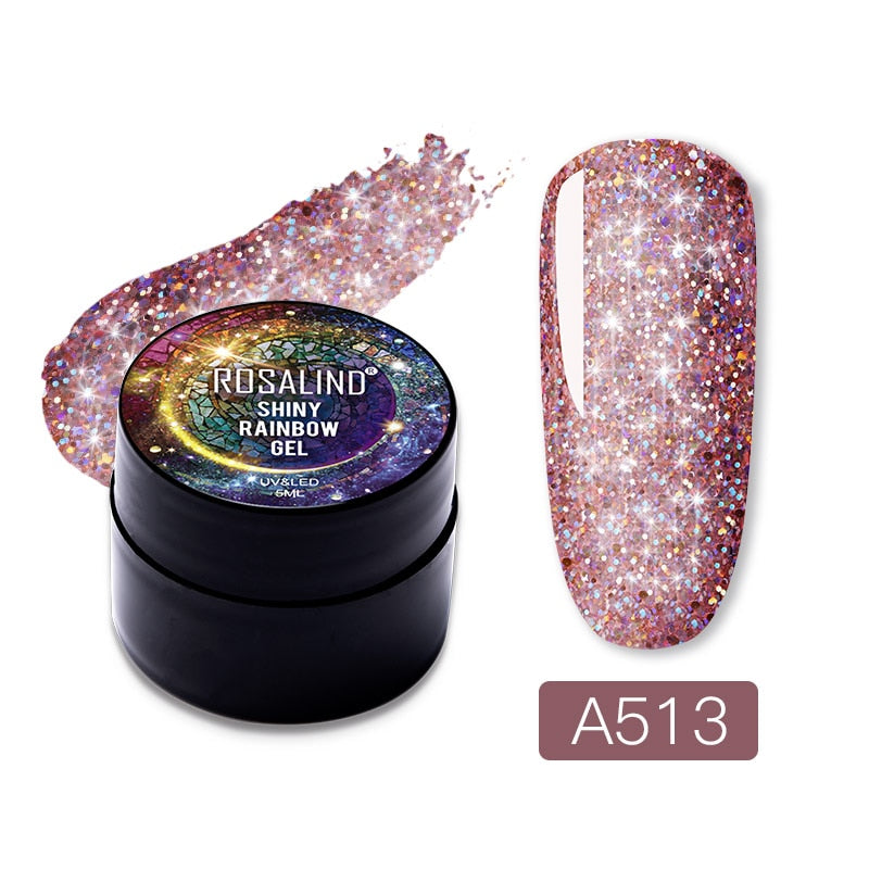 Gel Nail Polish Glitter Paint Hybrid