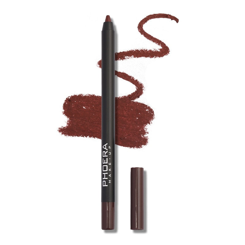 Waterproof Matte Lipliner Pencil Red Contour Tint 12 Colors