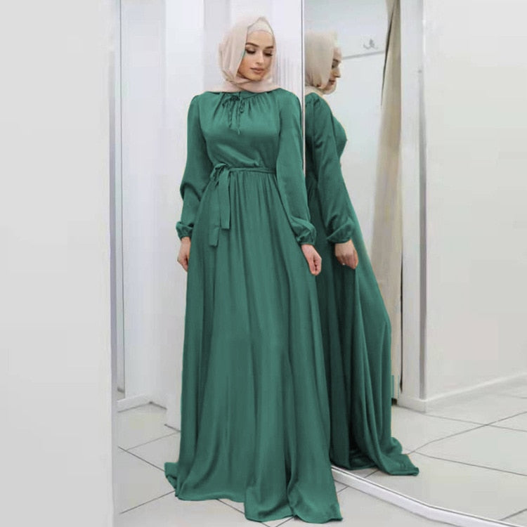 Satin Luxe Hijab Dress