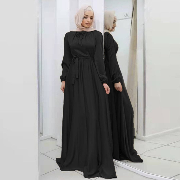 Satin Luxe Hijab Dress