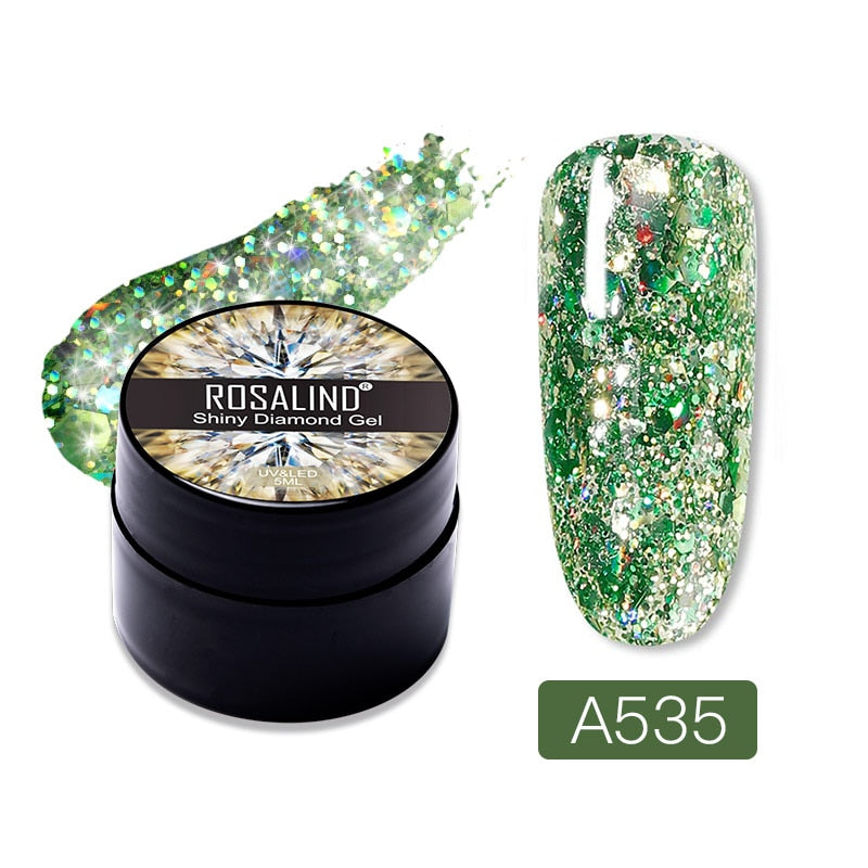 Gel Nail Polish Glitter Paint Hybrid