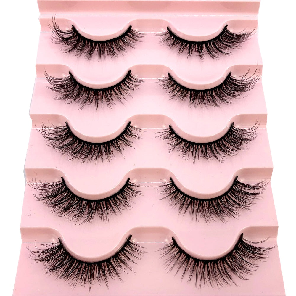 5 Pairs Natural Lashes