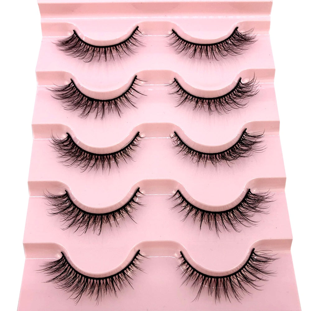 5 Pairs Natural Lashes