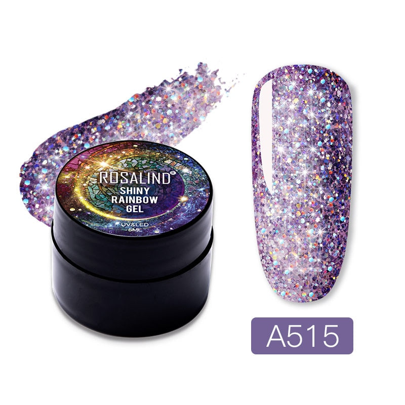 Gel Nail Polish Glitter Paint Hybrid