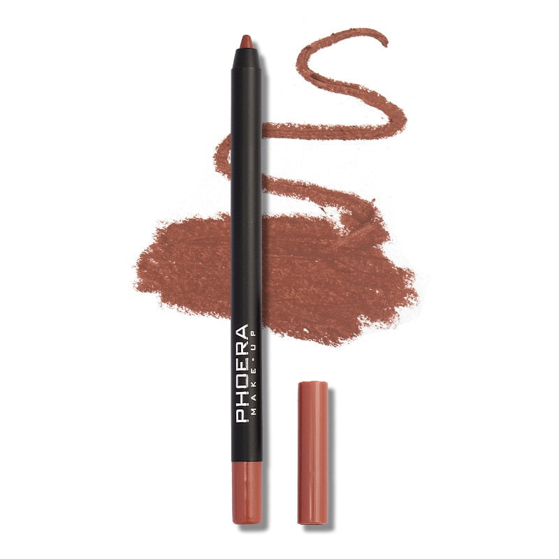 Waterproof Matte Lipliner Pencil Red Contour Tint 12 Colors