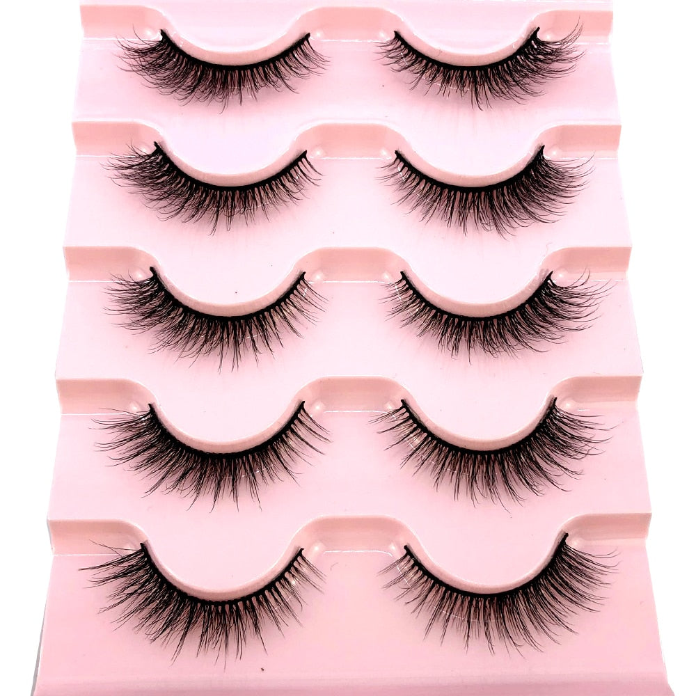 5 Pairs Natural Lashes