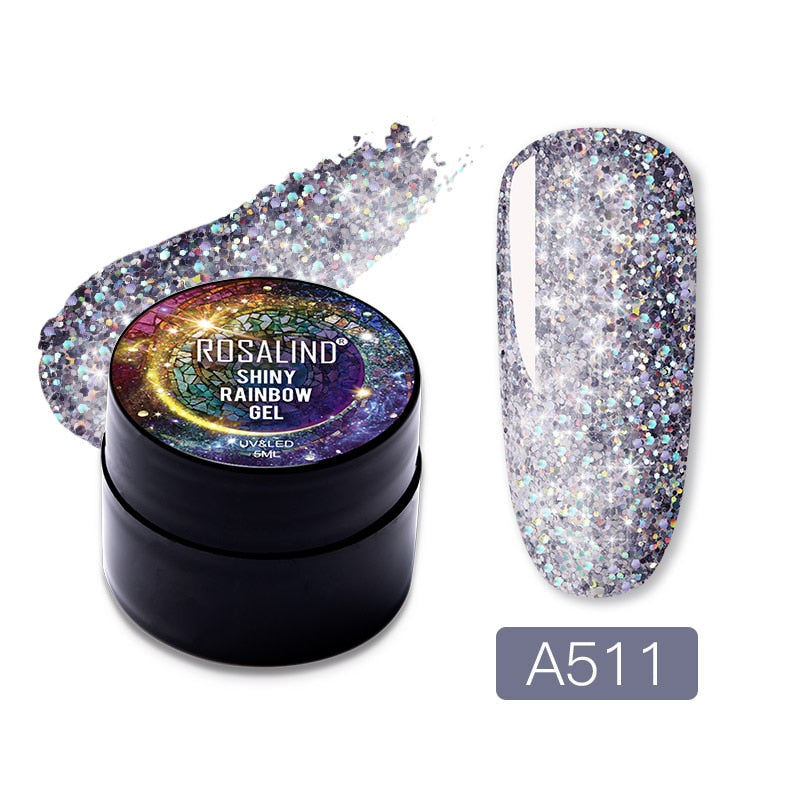 Gel Nail Polish Glitter Paint Hybrid