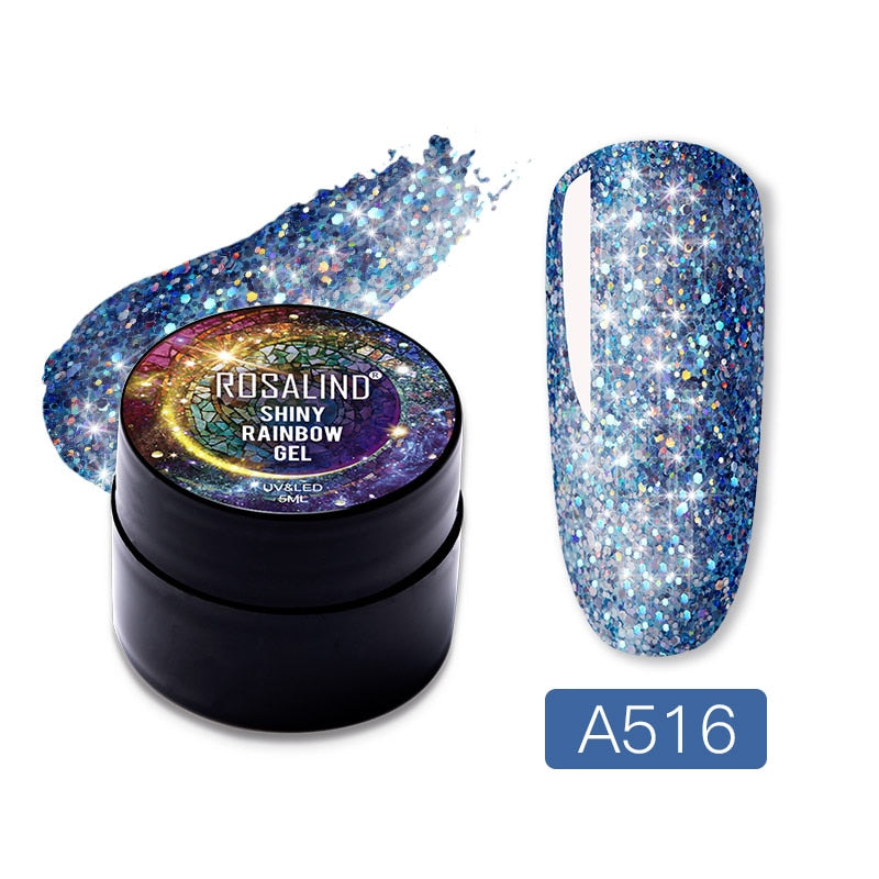 Gel Nail Polish Glitter Paint Hybrid