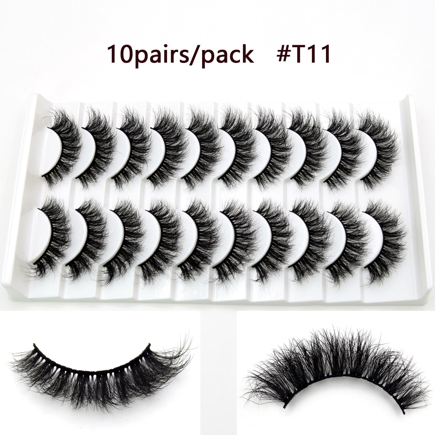 5D Mink Lashes Long Lasting Natural Dramatic Volume
