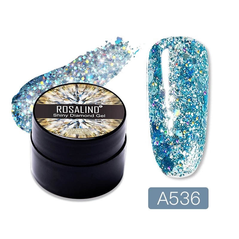 Gel Nail Polish Glitter Paint Hybrid