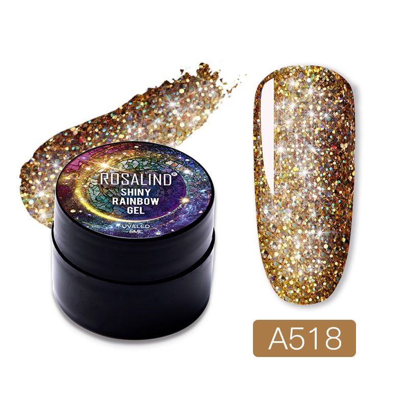 Gel Nail Polish Glitter Paint Hybrid
