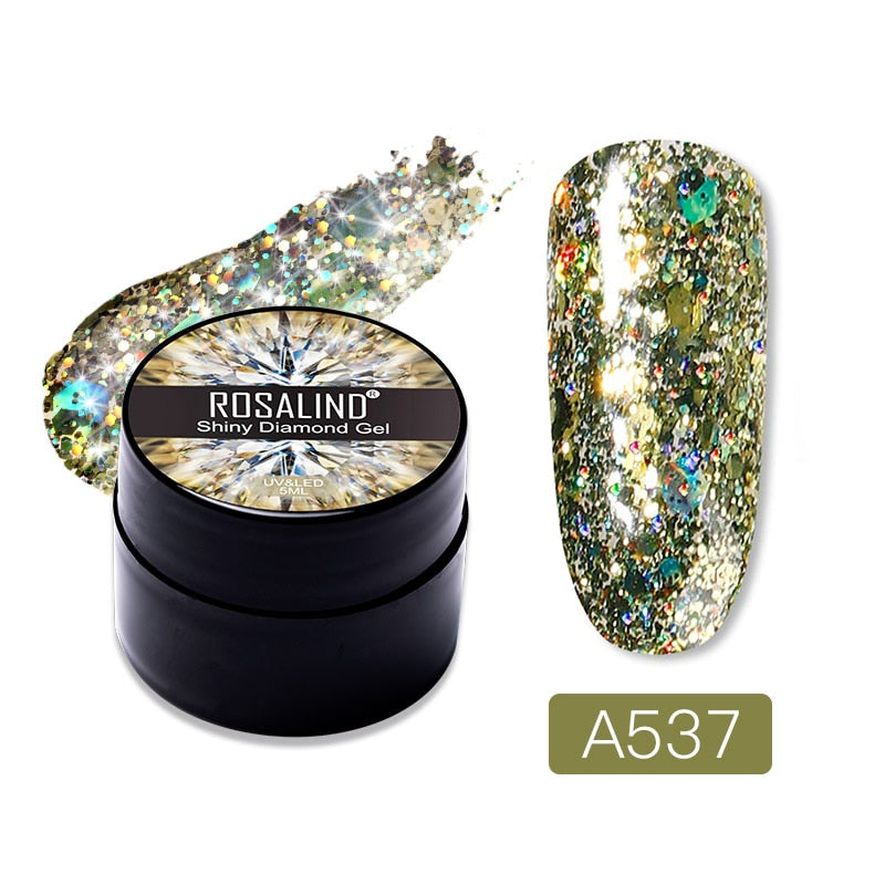Gel Nail Polish Glitter Paint Hybrid