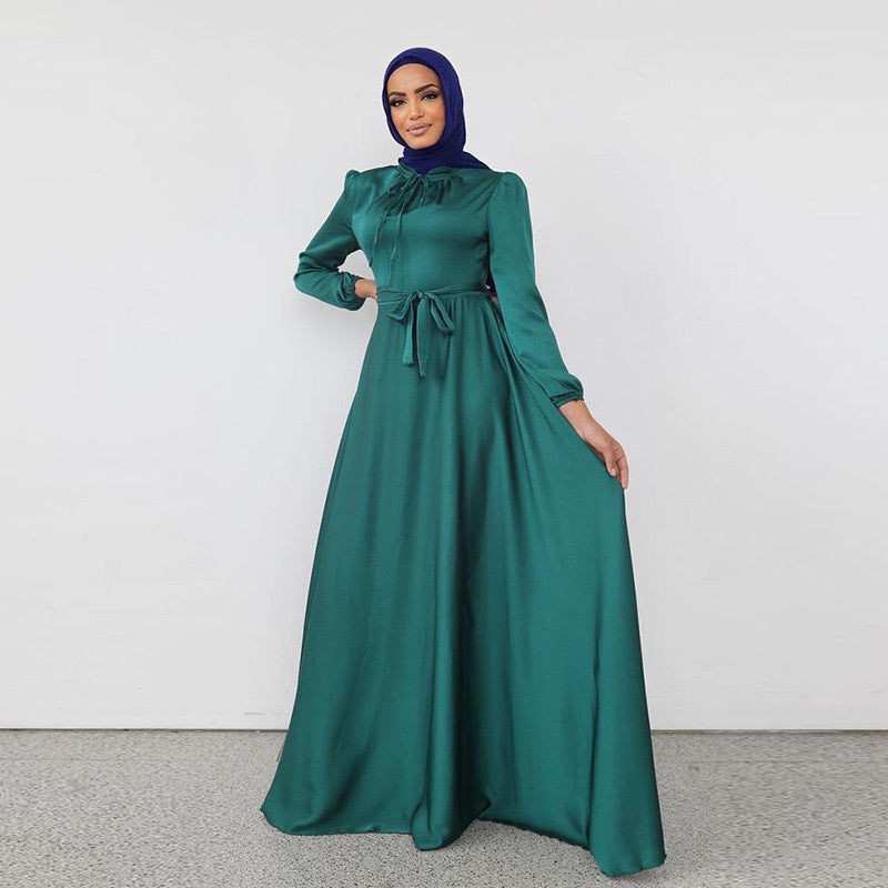 Satin Luxe Hijab Dress