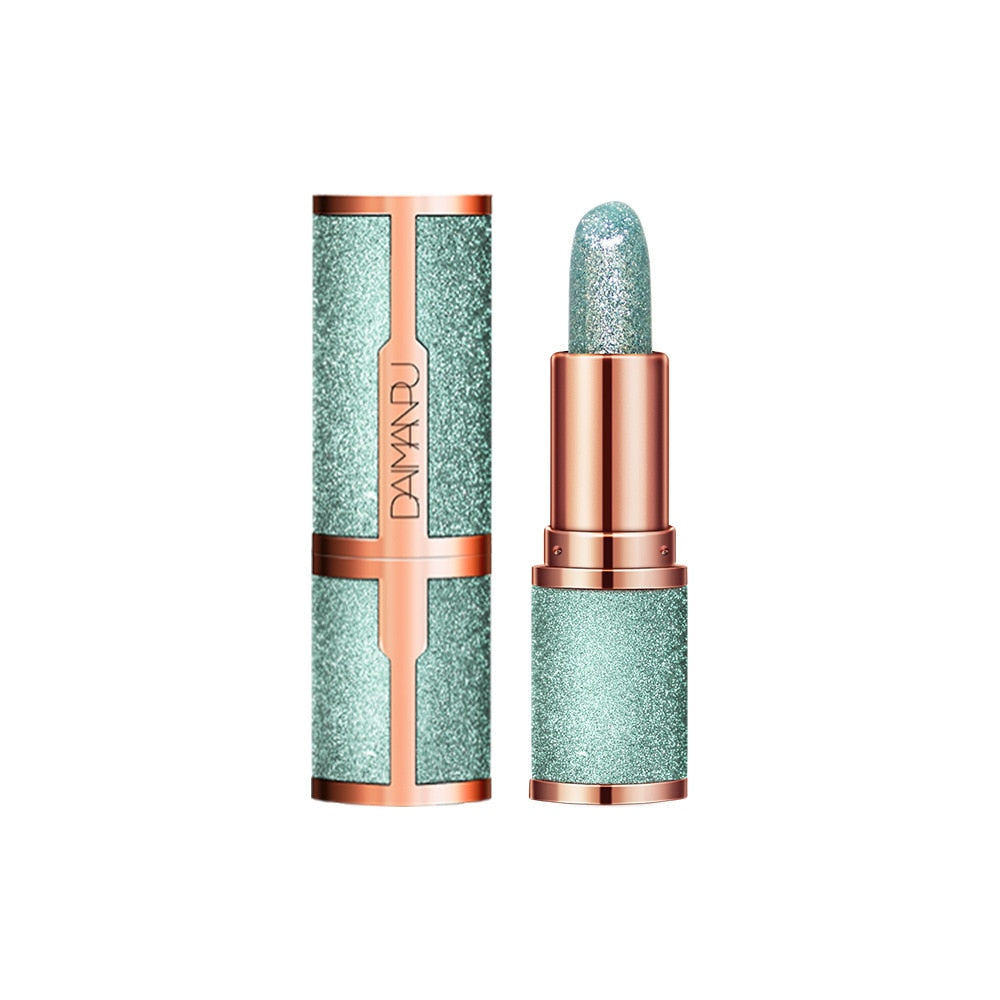 Color Changing Glitter Lipstick - Waterproof Long Lasting Matte Lip Tint Red Pink