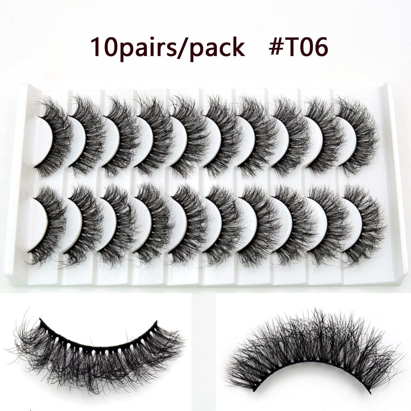 5D Mink Lashes Long Lasting Natural Dramatic Volume