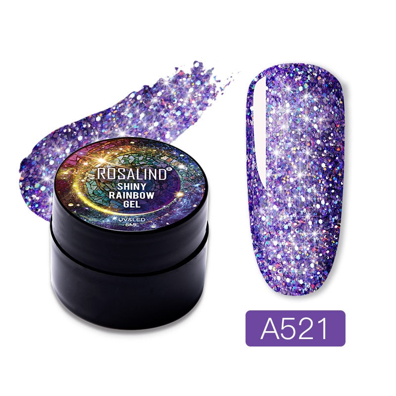 Gel Nail Polish Glitter Paint Hybrid