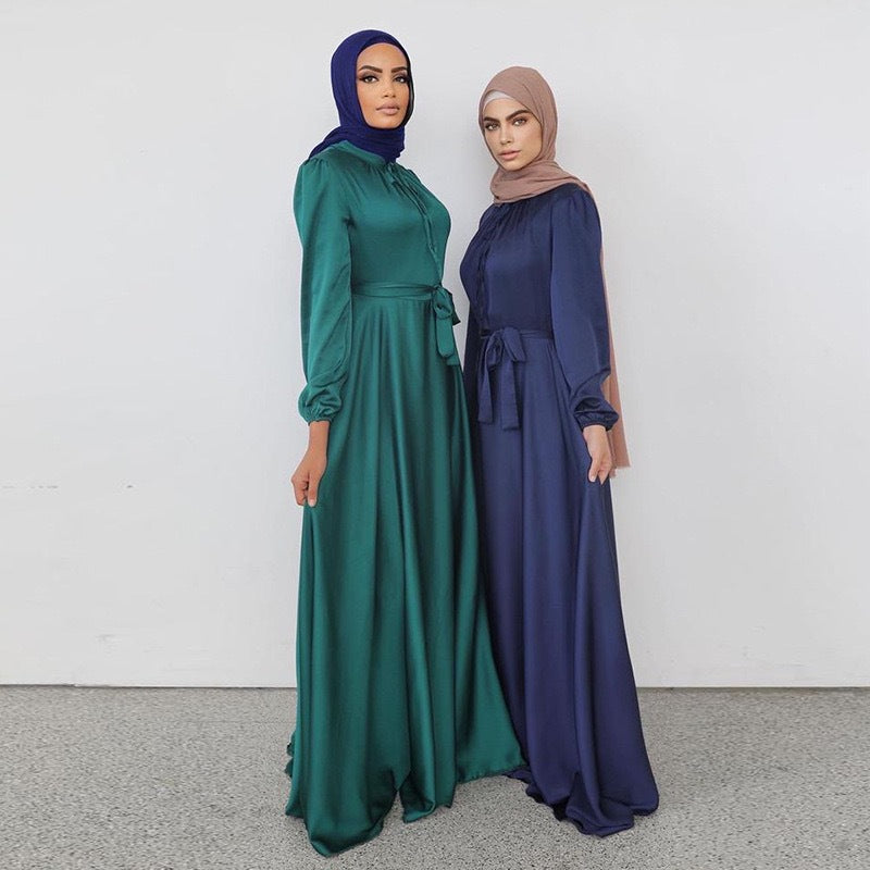 Satin Luxe Hijab Dress