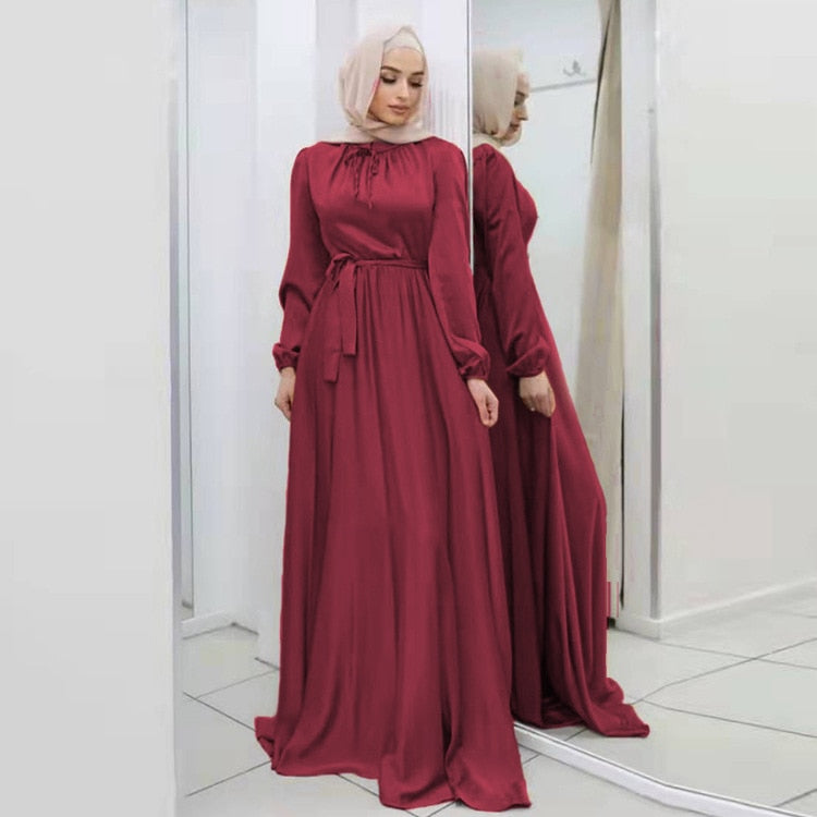 Satin Luxe Hijab Dress