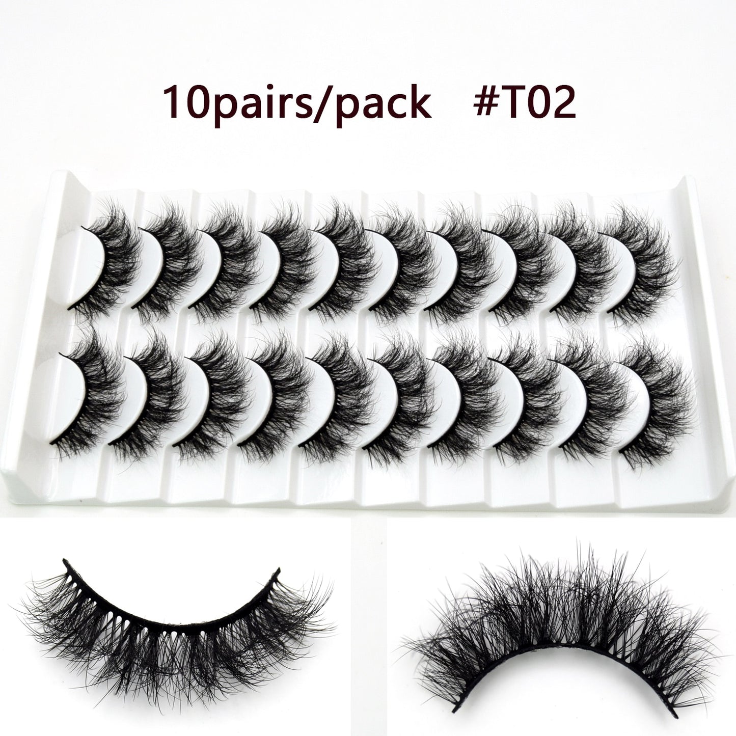5D Mink Lashes Long Lasting Natural Dramatic Volume