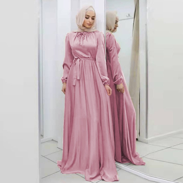 Satin Luxe Hijab Dress