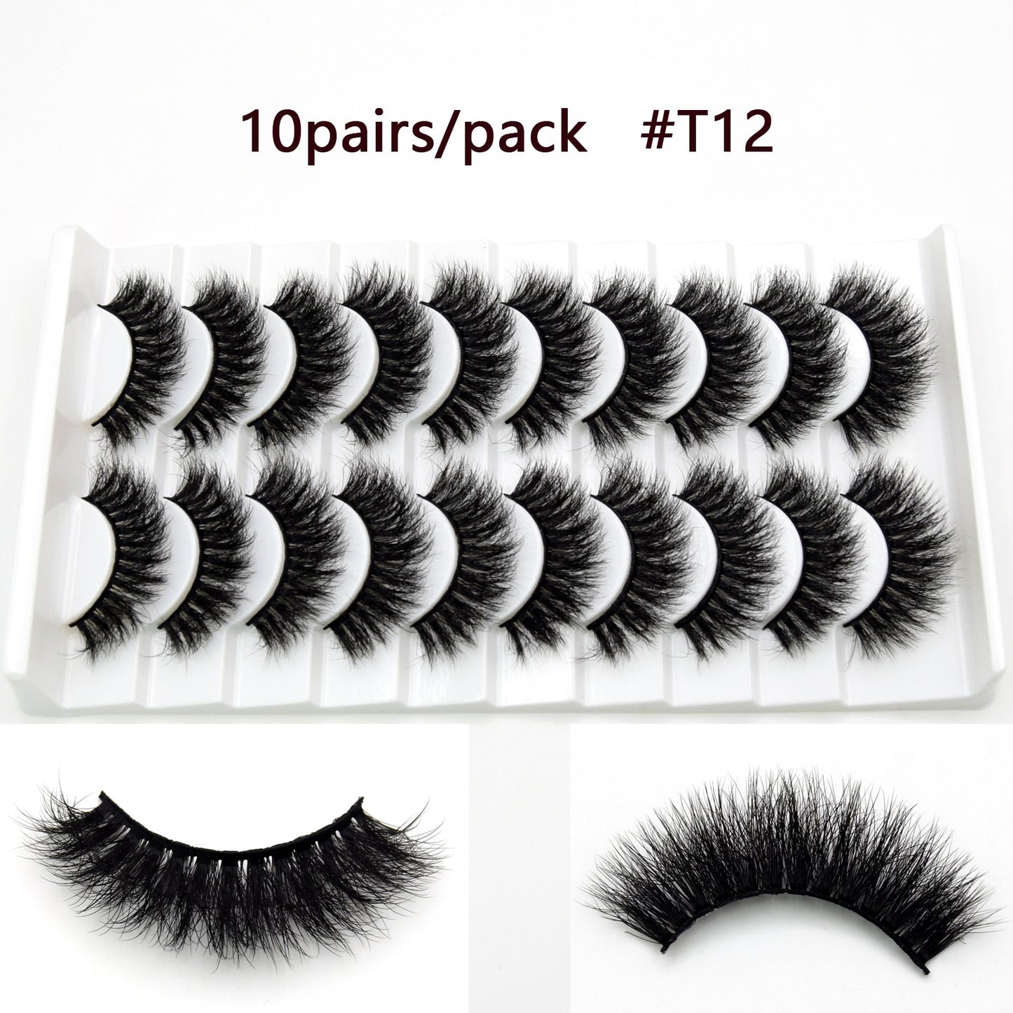 5D Mink Lashes Long Lasting Natural Dramatic Volume