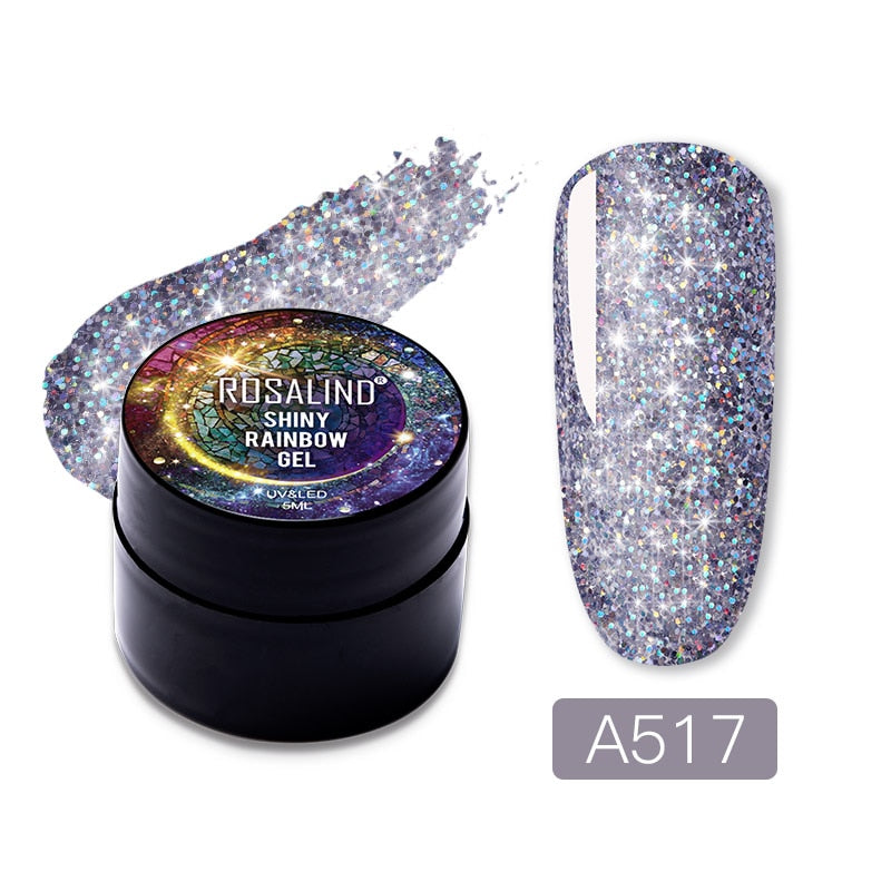 Gel Nail Polish Glitter Paint Hybrid