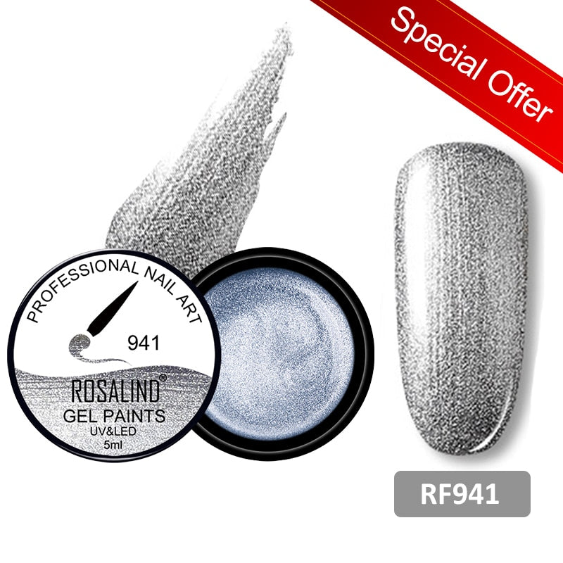 Gel Nail Polish Glitter Paint Hybrid