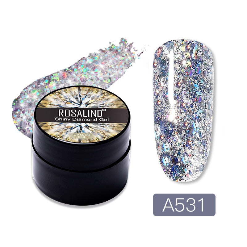 Gel Nail Polish Glitter Paint Hybrid