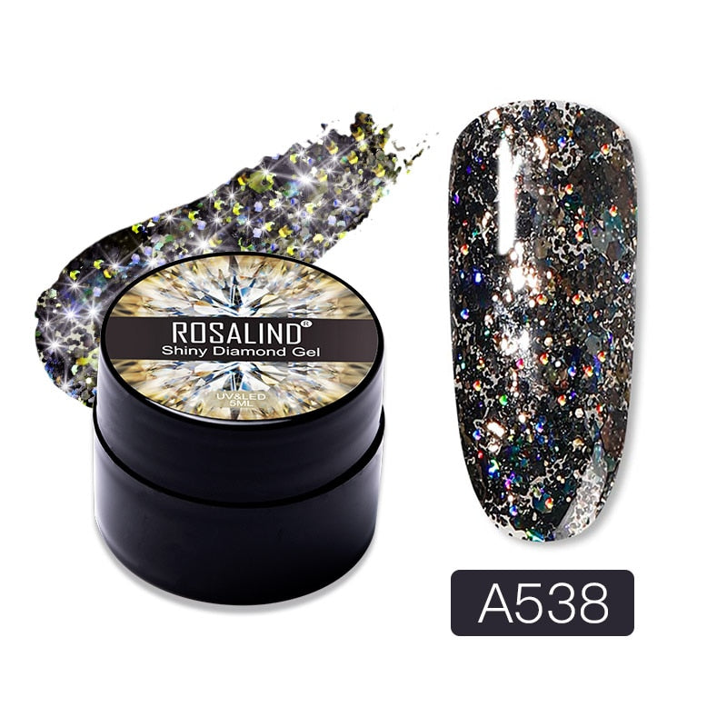 Gel Nail Polish Glitter Paint Hybrid
