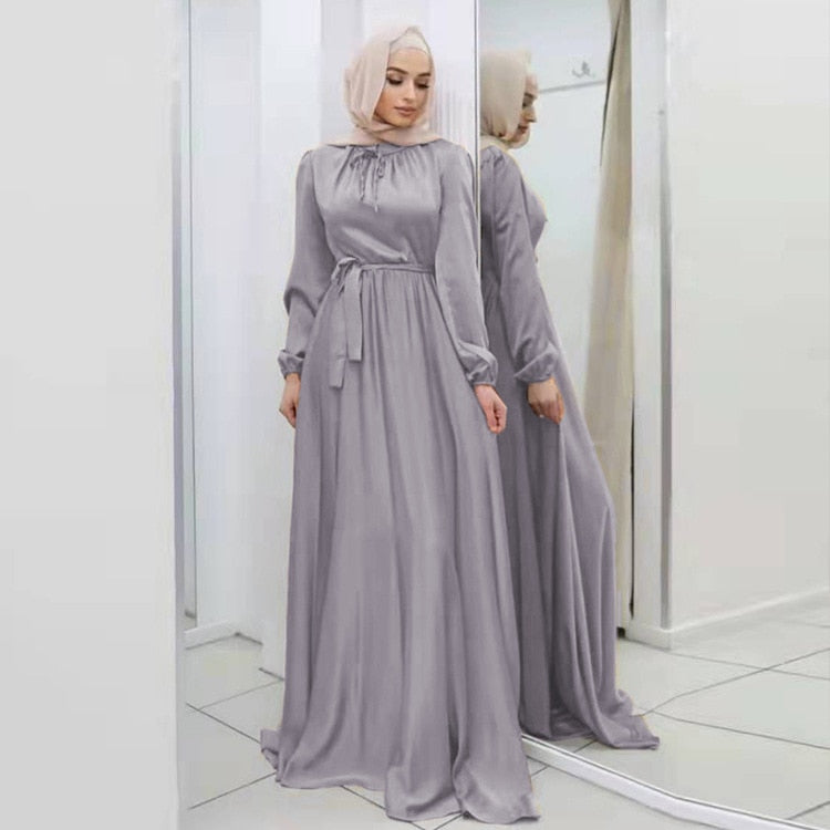 Satin Luxe Hijab Dress