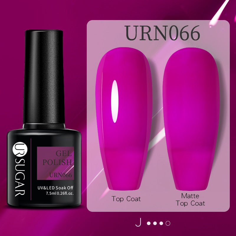 Sparkling Gel Nail Polish Reflective Glitter Semi Permanent Need Base Top Coat 7.5ml
