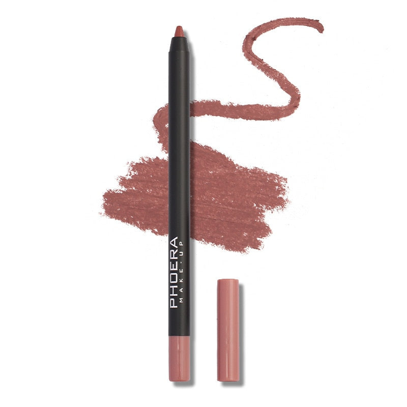 Waterproof Matte Lipliner Pencil Red Contour Tint 12 Colors