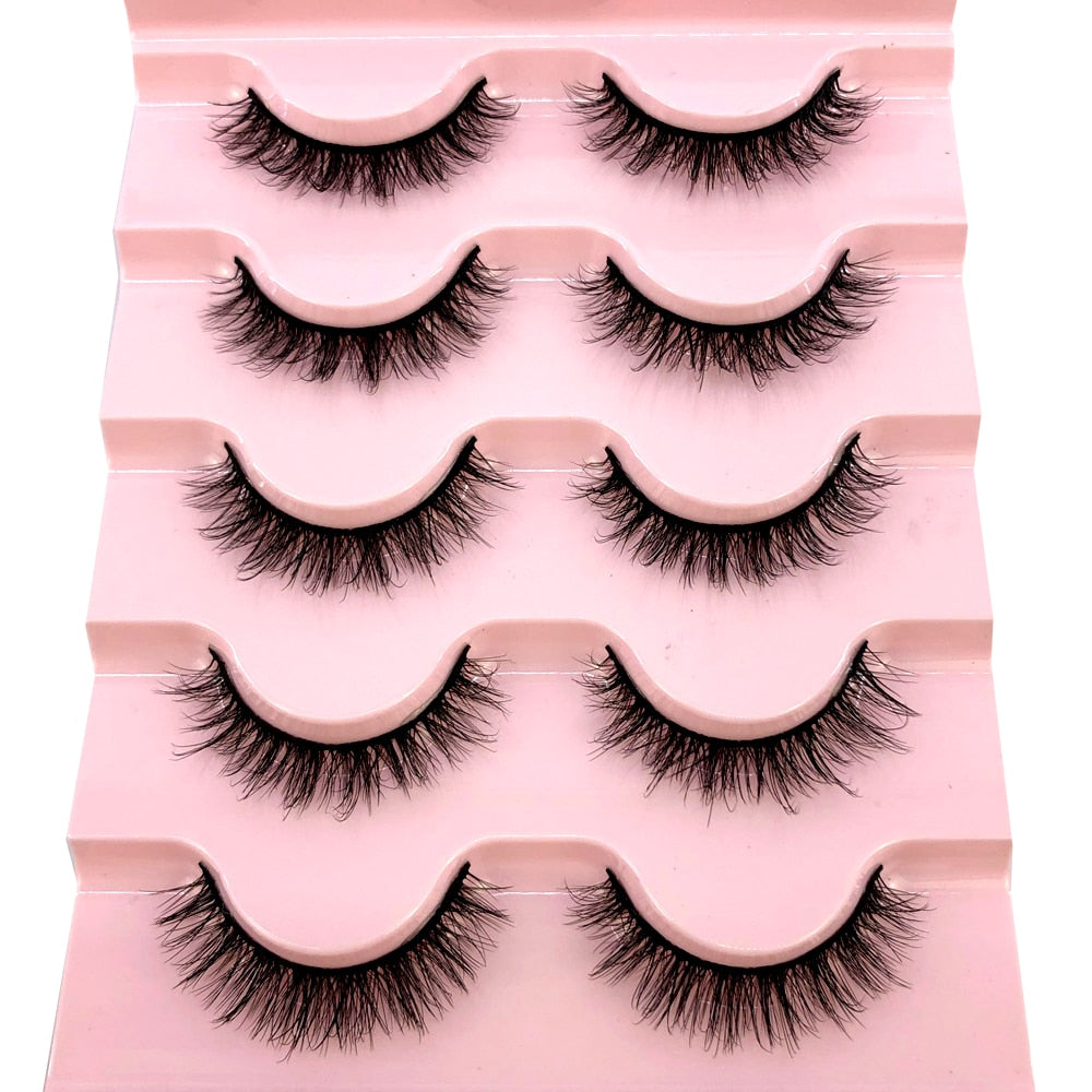 5 Pairs Natural Lashes