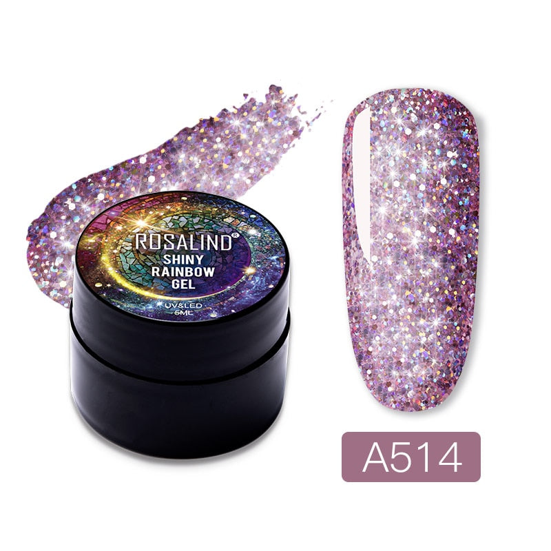 Gel Nail Polish Glitter Paint Hybrid