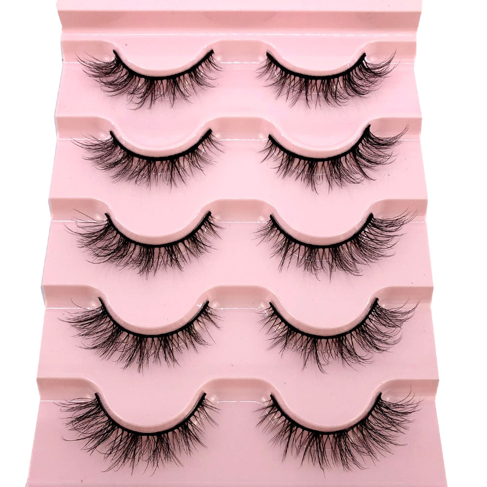 5 Pairs Natural Lashes