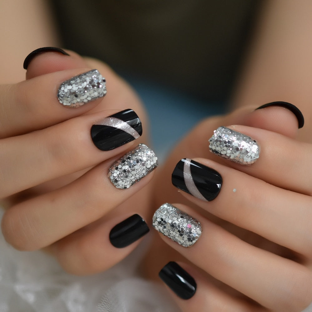 Salon Acrylic Press On French Nails Short Length