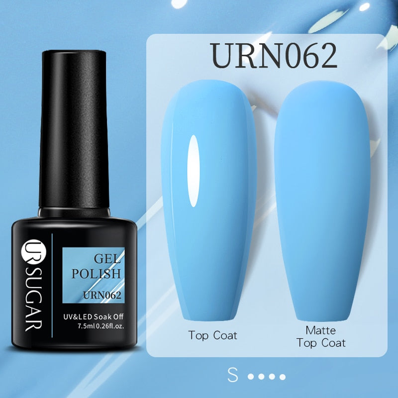 Sparkling Gel Nail Polish Reflective Glitter Semi Permanent Need Base Top Coat 7.5ml